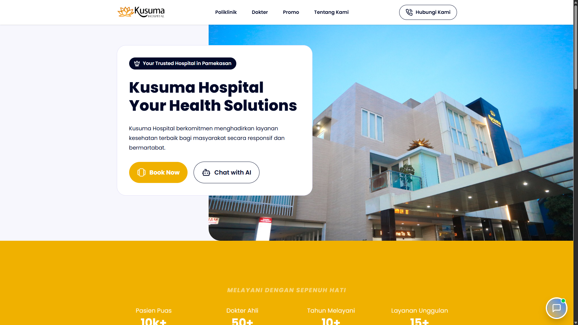 Kusuma Hospital Online Booking Content Management System