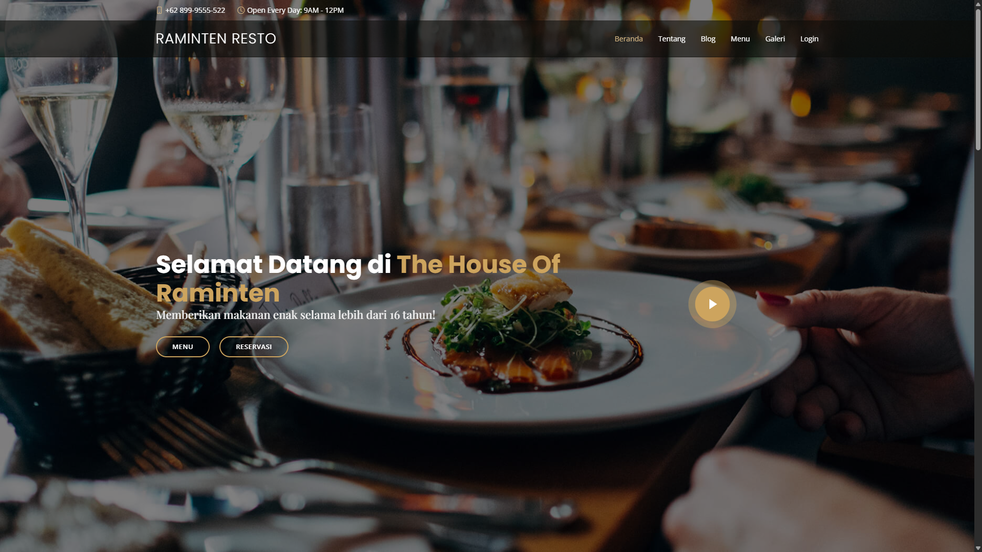 Reserved Raminten Resto System