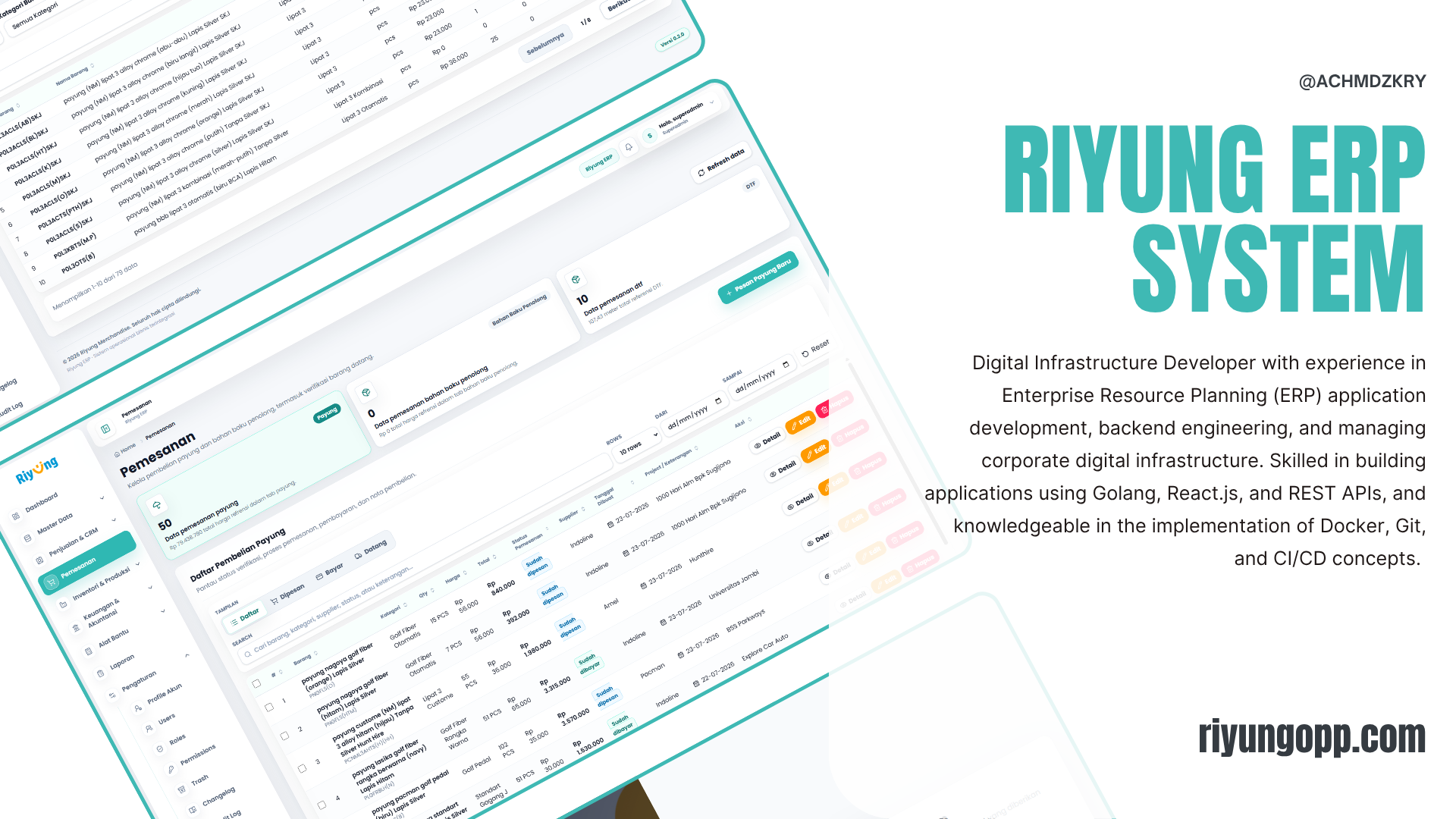 Riyung ERP System